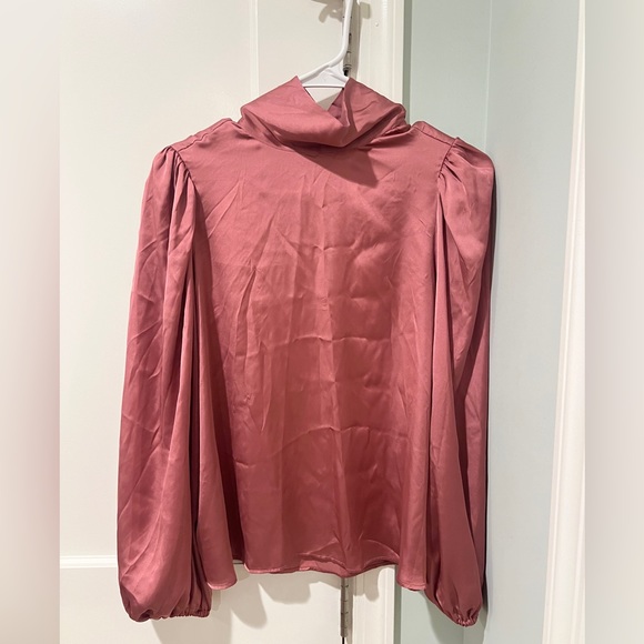 NWT ZARA RUCHED SATIN EFFECT SHIRT SIZE XS 8864/305/172 - Picture 6 of 9